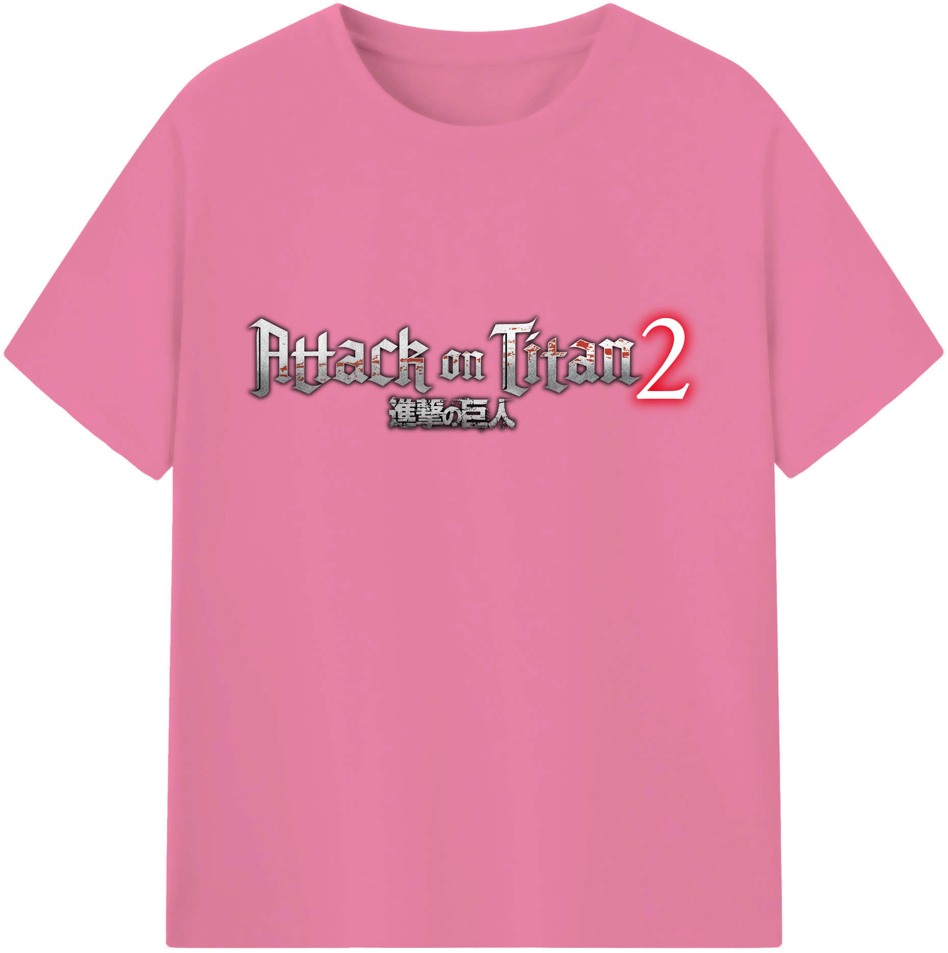 （画像用） 進撃の巨人 Attack on Titan 綿100％半袖Tシャツ（フロントプリント）